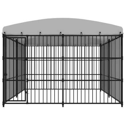 Padoc Câini Exterior Acoperit 300x300cm | Livrare Gratuită