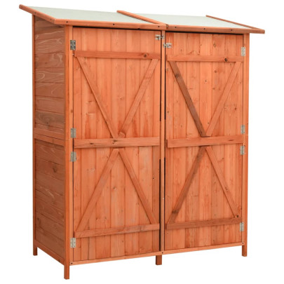 Magazie grădină pentru unelte - 136x75x160 cm - lemn masiv brad