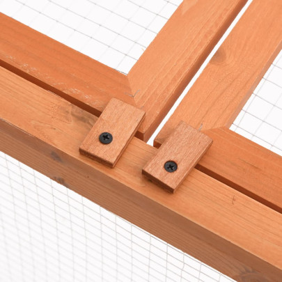 Cușcă Grădină Lemn Masiv pentru Animale - 150x100x50 cm