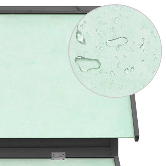 Coteț Găini Lemn Masiv - Gri și Alb - 150x96x110 cm - Livrare Gratuită