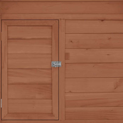 Coteț Găini Lemn Brad 150x96x110 cm - Cafeniu/Alb