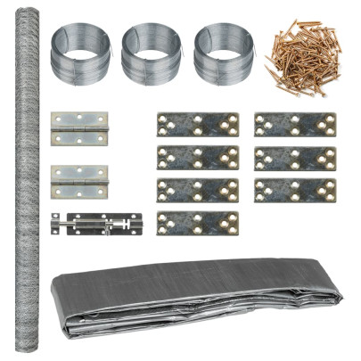 Coteț Metalic Găini - 268x100x190 cm | Livrare Gratuită