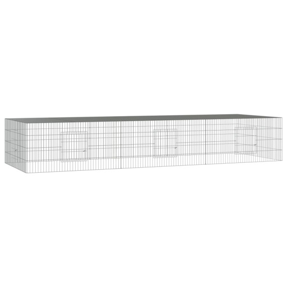 Cușcă Iepuri 325x109x54 cm - Fier Galvanizat - Livrare Gratuită