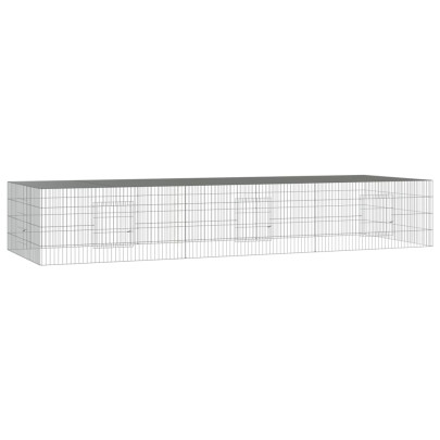 Cușcă Iepuri 325x109x54 cm - Fier Galvanizat - Livrare Gratuită