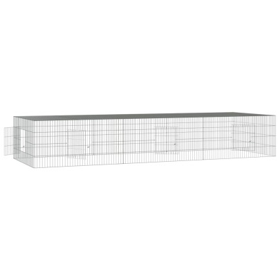 Cușcă Iepuri 325x109x54 cm - Fier Galvanizat - Livrare Gratuită