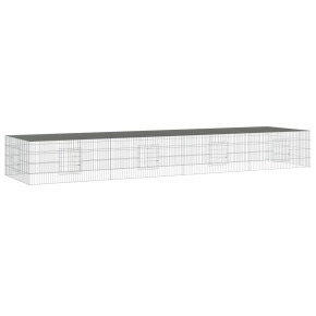 Cușcă Iepuri 325x109x54 cm - Fier Galvanizat - Livrare Gratuită 2