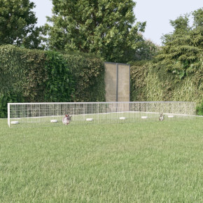 Cușcă Iepuri 5 Panouri 541x109x54 cm Fier Galvanizat
