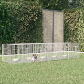 Cușcă Iepuri 217x79x54 cm - Fier Galvanizat | Livrare Gratuită