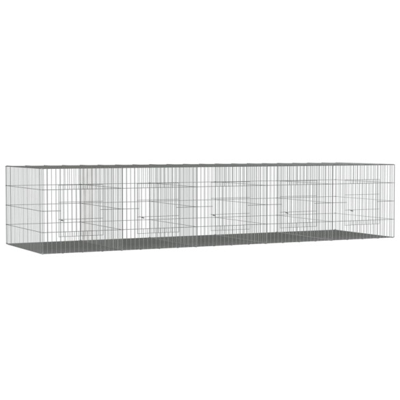 Cușcă Iepuri 217x79x54 cm - Fier Galvanizat | Livrare Gratuită