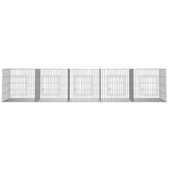 Cușcă Iepuri 217x79x54 cm - Fier Galvanizat | Livrare Gratuită