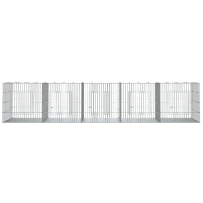 Cușcă Iepuri 217x79x54 cm - Fier Galvanizat | Livrare Gratuită