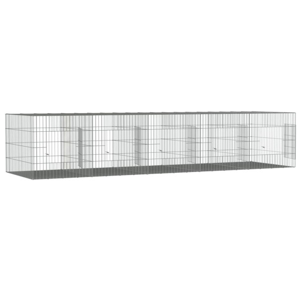 Cușcă Iepuri 217x79x54 cm - Fier Galvanizat | Livrare Gratuită