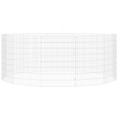 Adăpost pentru Animale - 12 Panouri Fier Galvanizat