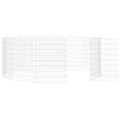 Adăpost pentru Animale - 12 Panouri Fier Galvanizat