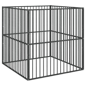 Țarc Câini 100x100 cm - Oțel Galvanizat | Livrare Gratuită 2