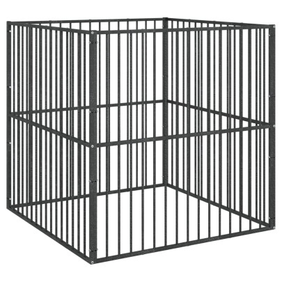 Țarc Câini 100x100 cm - Oțel Galvanizat | Livrare Gratuită