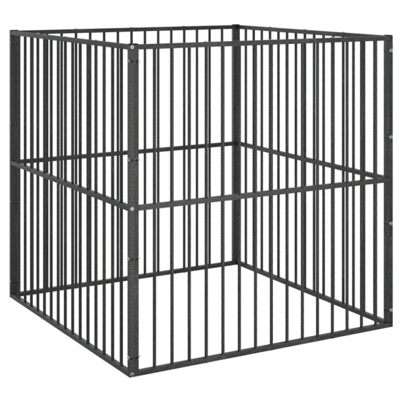 Țarc Câini 100x100 cm - Oțel Galvanizat | Livrare Gratuită