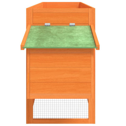 Coteț de găini din lemn masiv de pin - 204x50x84 cm