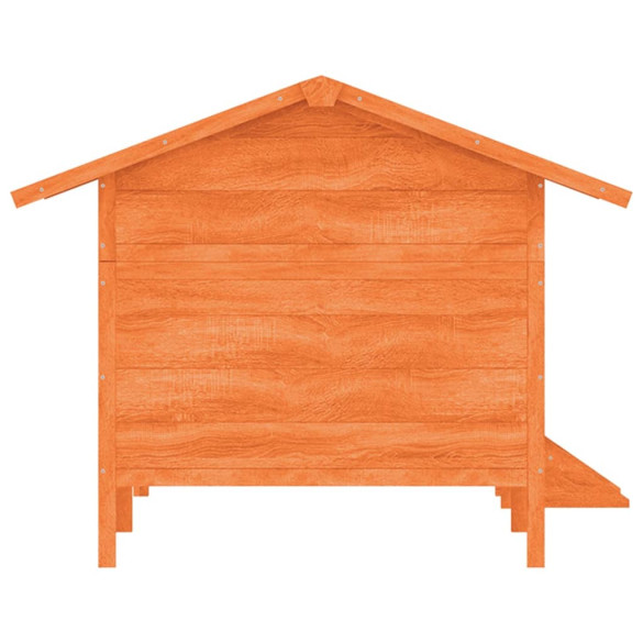 Cușcă Câini Lemn Pin Masiv 159x120x88,5 cm - Maro/Verde