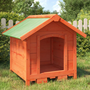 Cușcă Câini Lemn Pin 65x65x61,5 cm - Livrare Gratuită