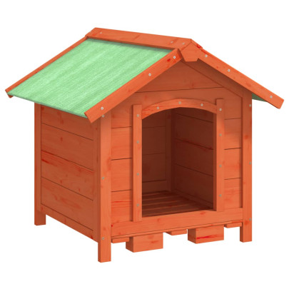 Cușcă Câini Lemn Pin 65x65x61,5 cm - Livrare Gratuită