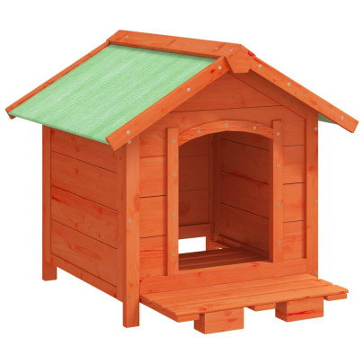 Cușcă Câini Lemn Pin 65x65x61,5 cm - Livrare Gratuită