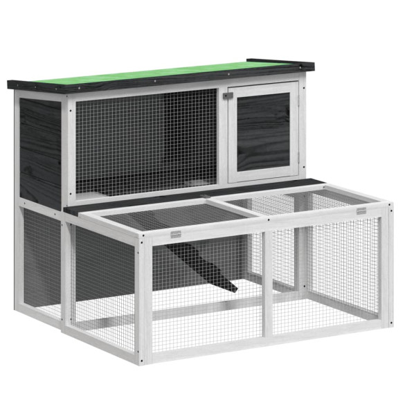 Cușcă Iepuri Exterior - Lemn Masiv Pin - 102x90x84,5 cm