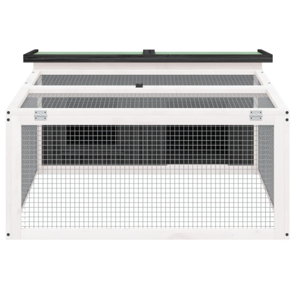 Cușcă Iepuri Exterior - Lemn Masiv de Pin - 117x97x47 cm