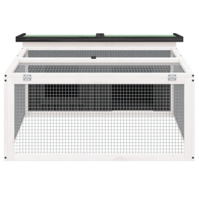 Cușcă Iepuri Exterior - Lemn Masiv de Pin - 117x97x47 cm