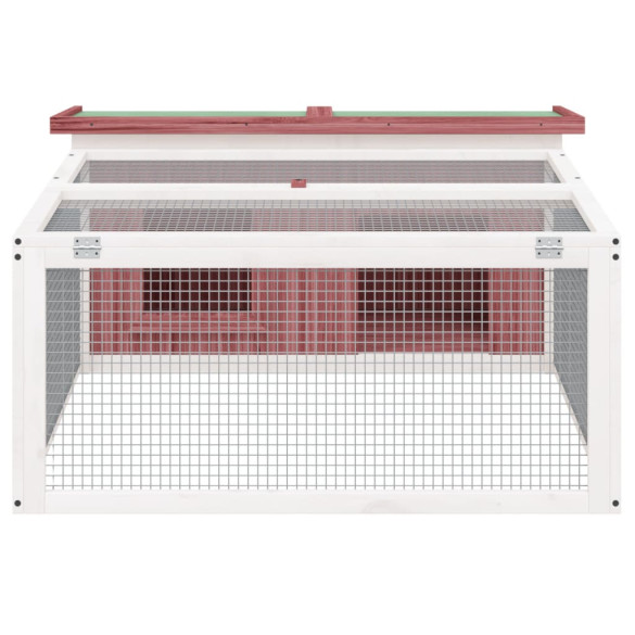 Cușcă Iepuri Lemn Masiv - 117x97x47cm - Livrare Gratuită