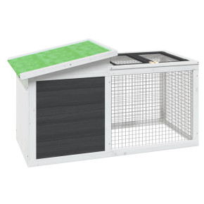 Cușcă Iepuri Exterior Lemn Masiv Pin 100x54x55 cm 2
