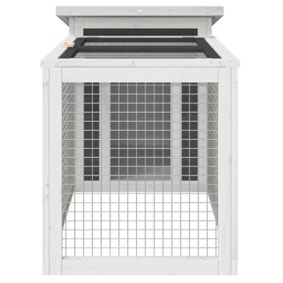 Cușcă Iepuri Exterior Lemn Masiv Pin 100x54x55 cm