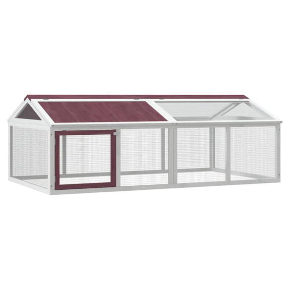 Cușcă Exterior Animale Mici din Lemn Masiv 200x112cm