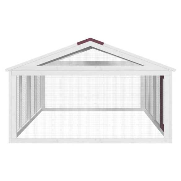 Cușcă Exterior Animale Mici din Lemn Masiv 200x112cm