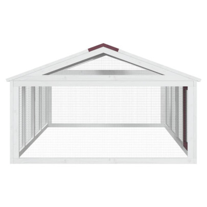 Cușcă Exterior Animale Mici din Lemn Masiv 200x112cm