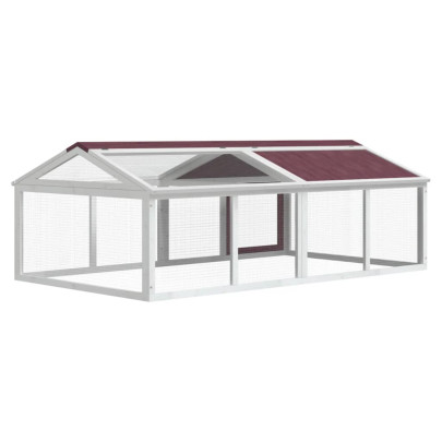 Cușcă Exterior Animale Mici din Lemn Masiv 200x112cm