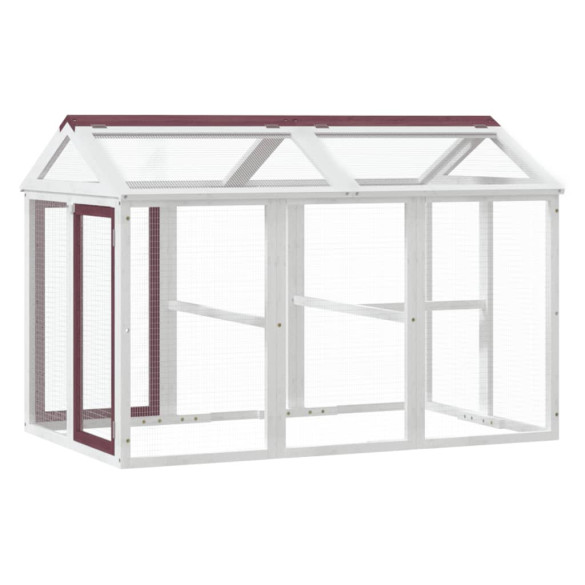 Cușcă Exterior Lemn Pin 141x94x104 cm - Livrare Gratuită