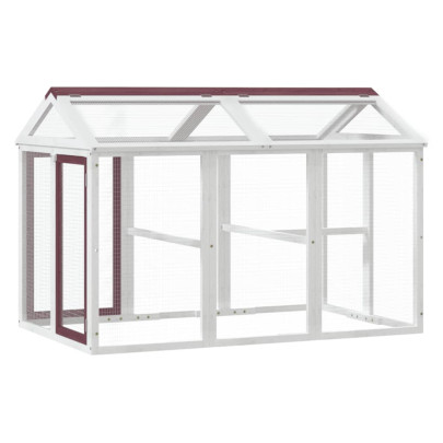 Cușcă Exterior Lemn Pin 141x94x104 cm - Livrare Gratuită