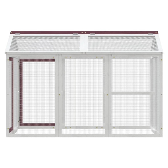 Cușcă Exterior Lemn Pin 141x94x104 cm - Livrare Gratuită