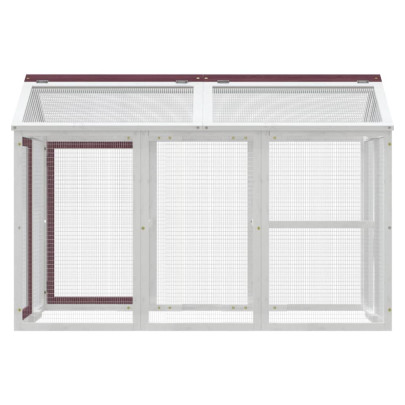 Cușcă Exterior Lemn Pin 141x94x104 cm - Livrare Gratuită