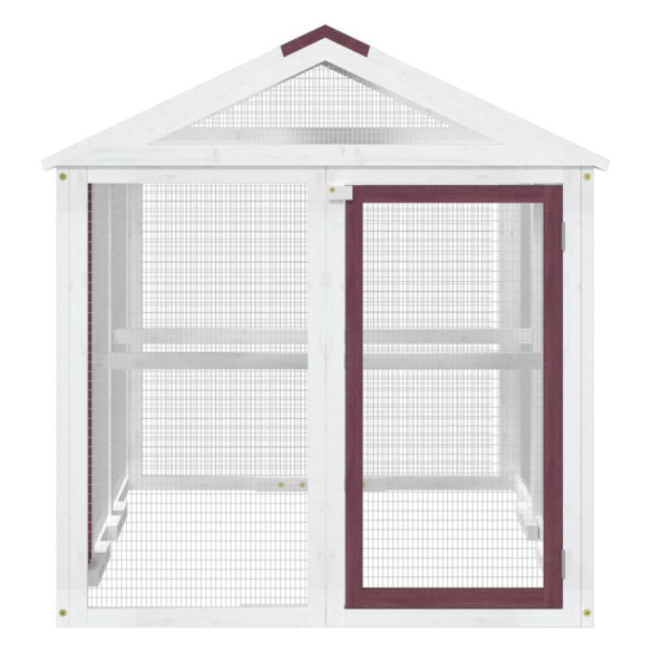 Cușcă Exterior Lemn Pin 141x94x104 cm - Livrare Gratuită