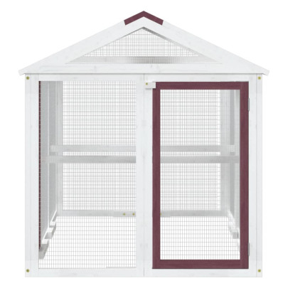 Cușcă Exterior Lemn Pin 141x94x104 cm - Livrare Gratuită