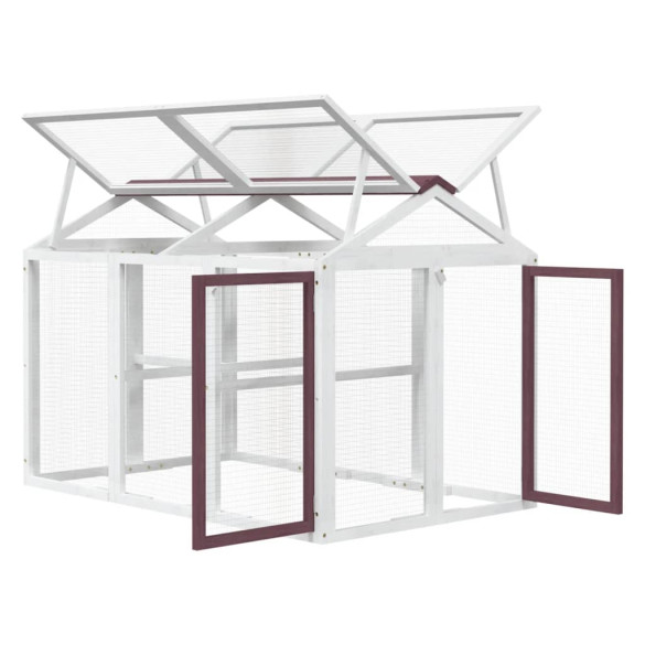 Cușcă Exterior Lemn Pin 141x94x104 cm - Livrare Gratuită