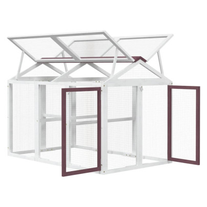 Cușcă Exterior Lemn Pin 141x94x104 cm - Livrare Gratuită
