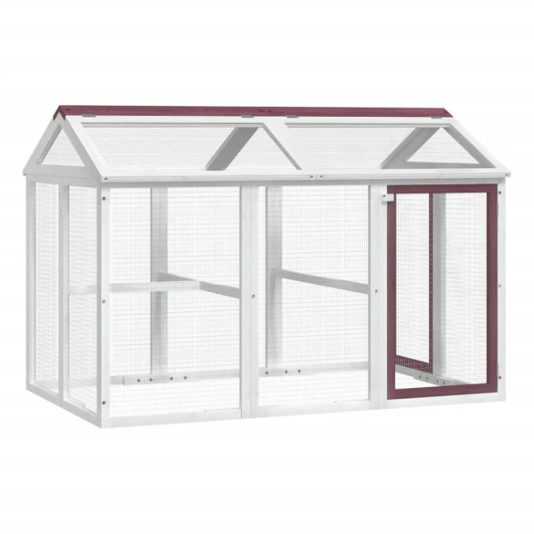 Cușcă Exterior Lemn Pin 141x94x104 cm - Livrare Gratuită