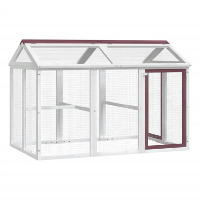 Cușcă Exterior Lemn Pin 141x94x104 cm - Livrare Gratuită