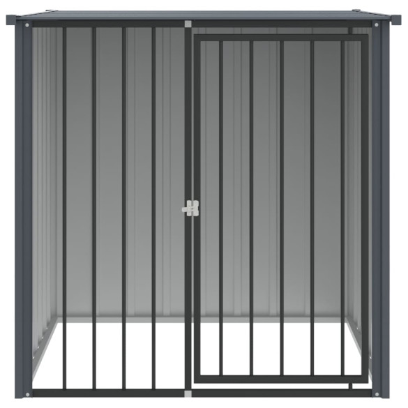 Cușcă Câine Rezistentă cu Acoperiș - Oțel Galvanizat - 110x103x109 cm