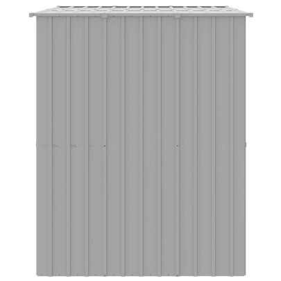 Cușcă Câini cu Acoperiș Gri - Oțel Galvanizat | Livrare Gratuită