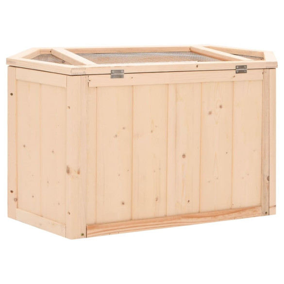 Cușcă Hamster Lemn Masiv - 80x40x43 cm - Ventilație Perfectă