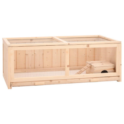 Cușcă Hamster Lemn Masiv - 104x52x54 cm - Ventilație Perfectă